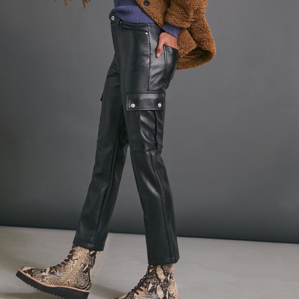 *Anthropologie Avec Les Filles Faux Leather Pants - Picture 2 of 5